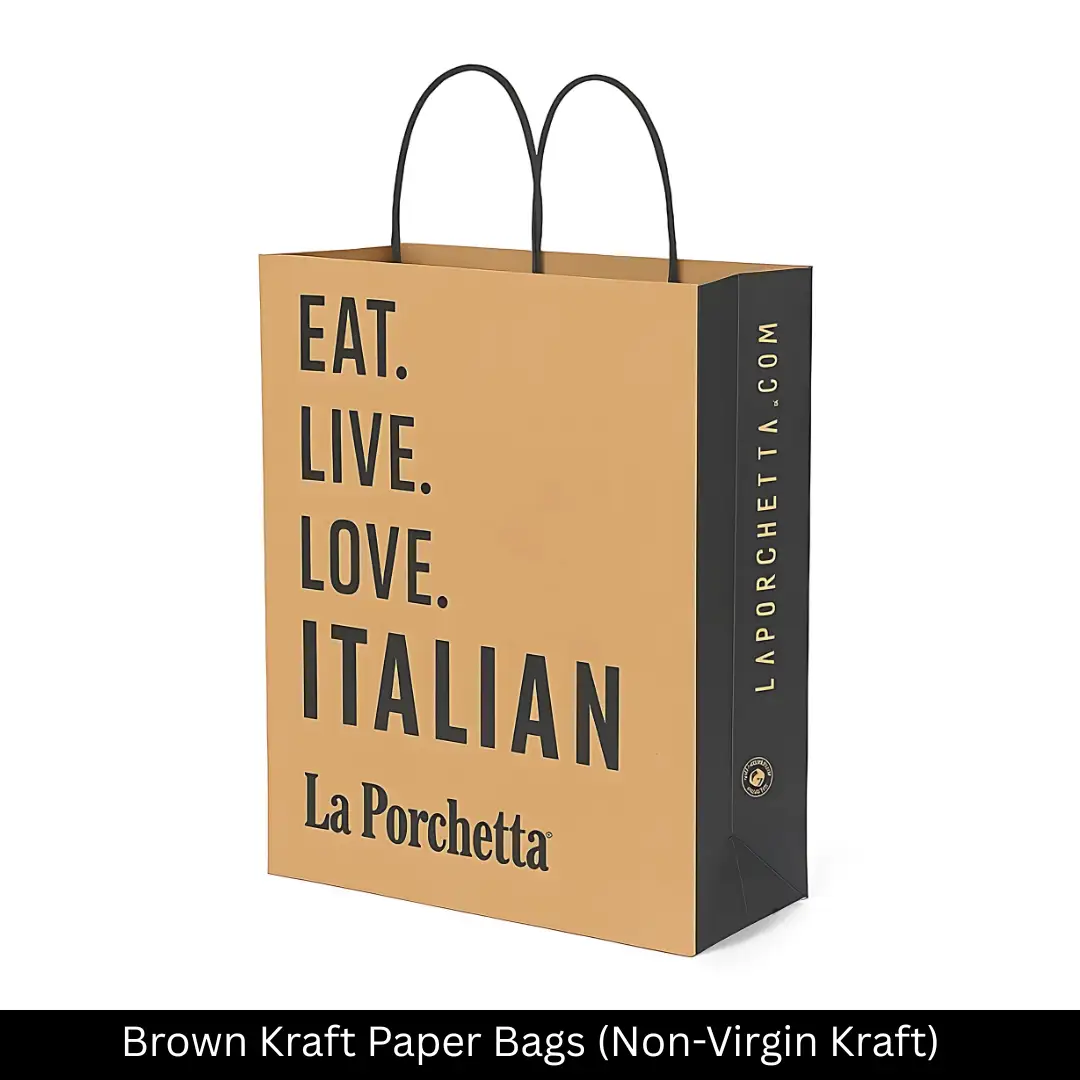 Brown Kraft Paper Bags (Non-Virgin Kraft)